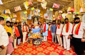 సరస్వతీ దేవి అవతారంలో దుర్గామాత