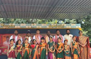 మంజీరా హై స్కూల్లో దసరా–బతుకమ్మ సంబరాలు.