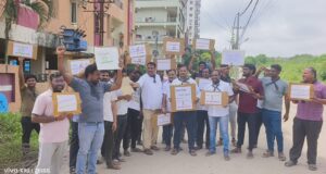 ఆర్టీసీ సువర్ణ వ్యాలీ కాలనీవాసుల శాంతియుత నిరసన