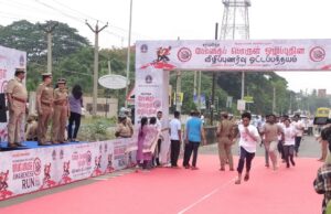 మారథాన్లో 6 కి.మీ. పరుగుపెట్టిన తమిళనాడు సీఎం విజయ్